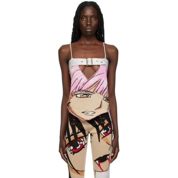 1XBLUE SSENSE EXCLUSIVE BLUE ANIME TANK TOP - Picture 5 of 5